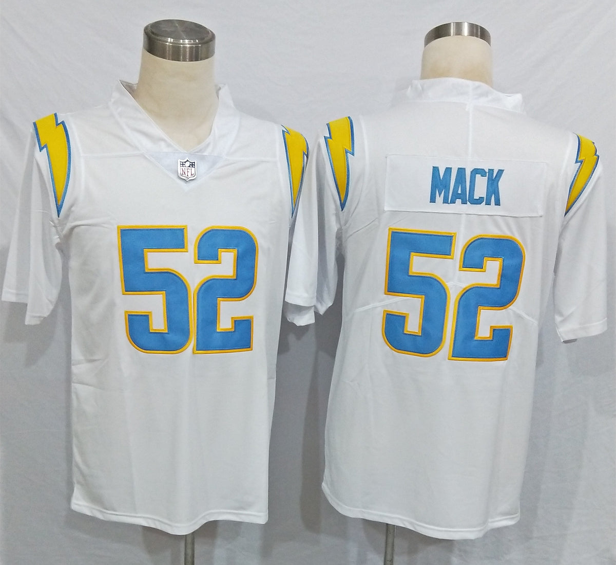 Men's Los Angeles Chargers Khalil Mack #52 White Game Jersey1
