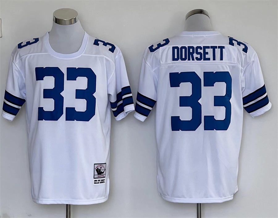 Men's Dallas Cowboys Tony Dorsett White Legacy Replica Jersey1