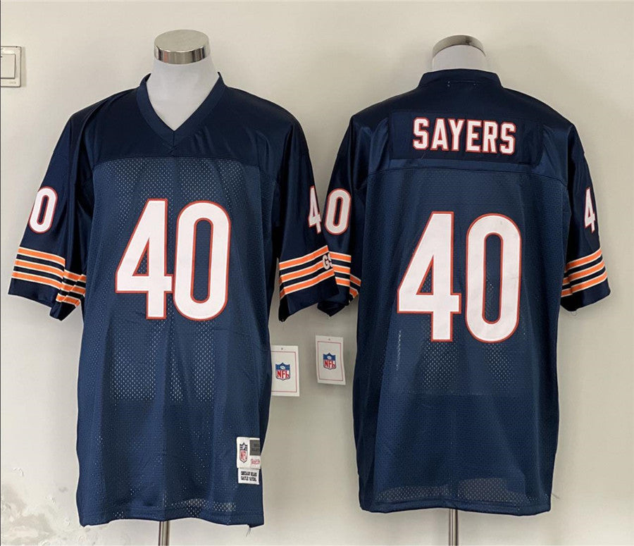 Men's Chicago Bears Gale Sayers Navy Legacy Replica Jersey1