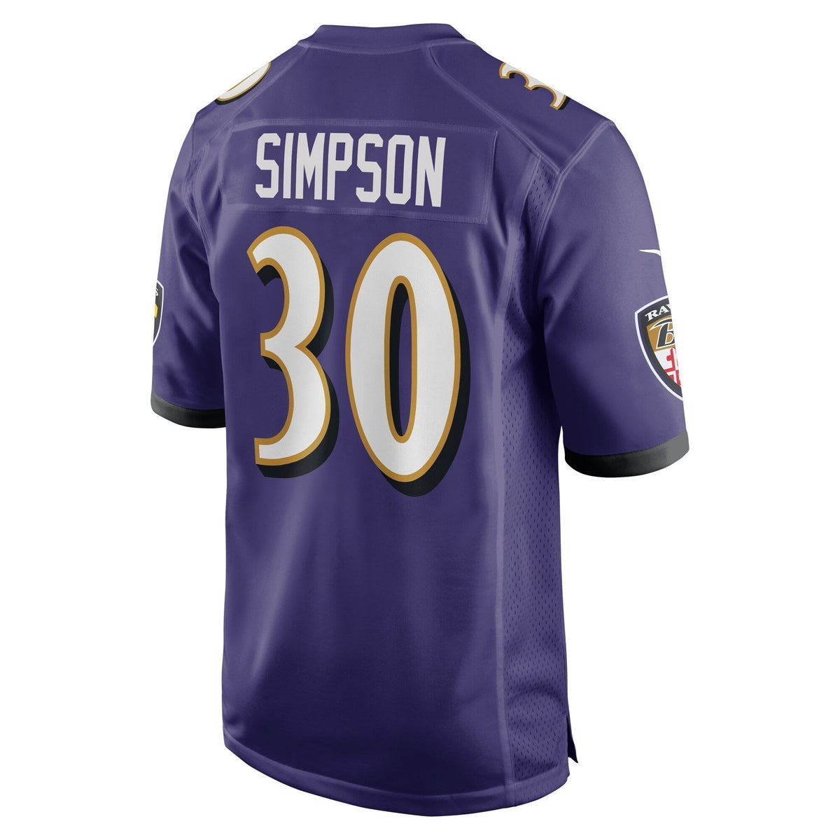 Trenton Simpson Baltimore Ravens Nike Game Jersey - Purple
