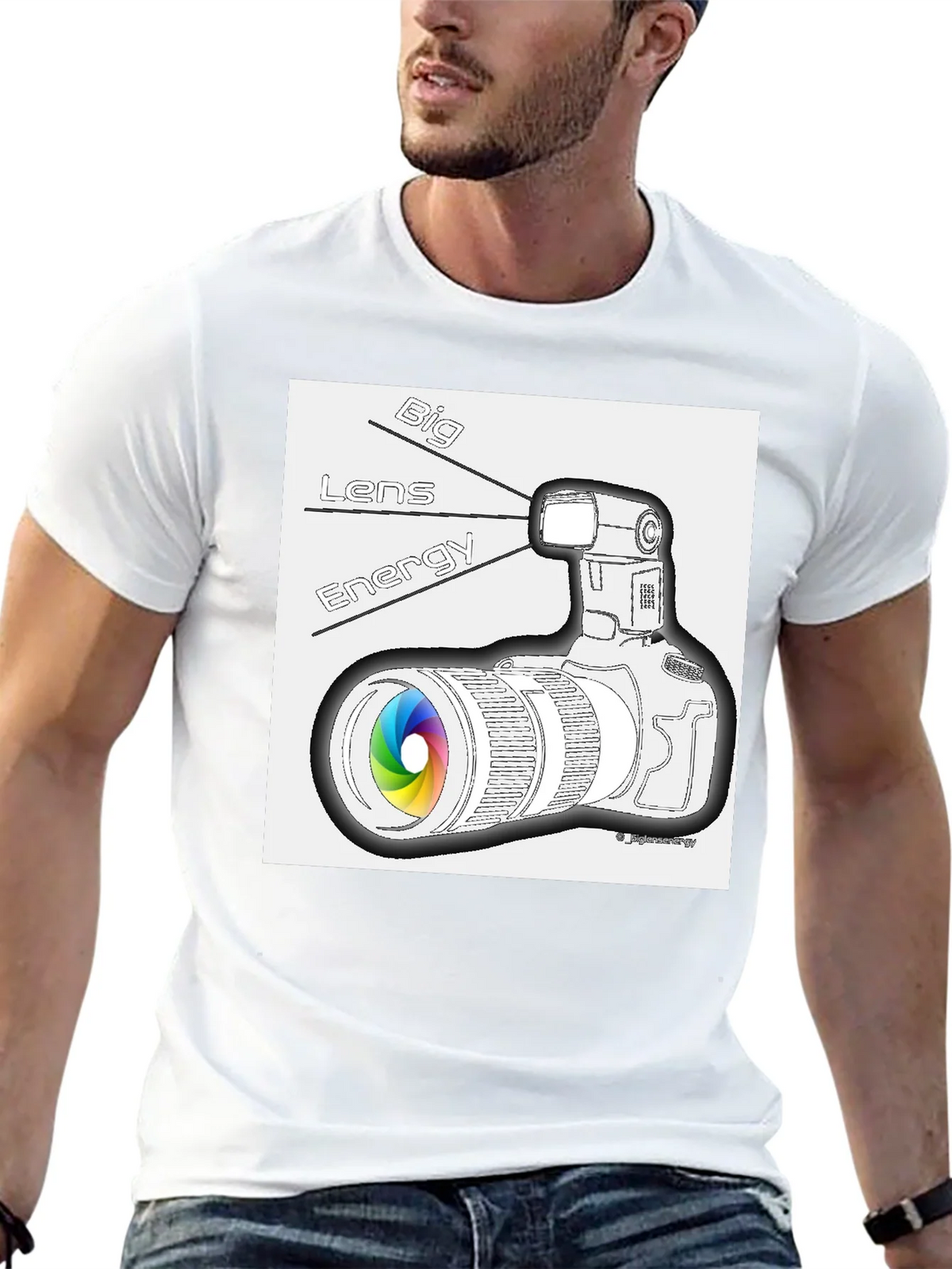 Big Lens Energy Graphic T-Shirt