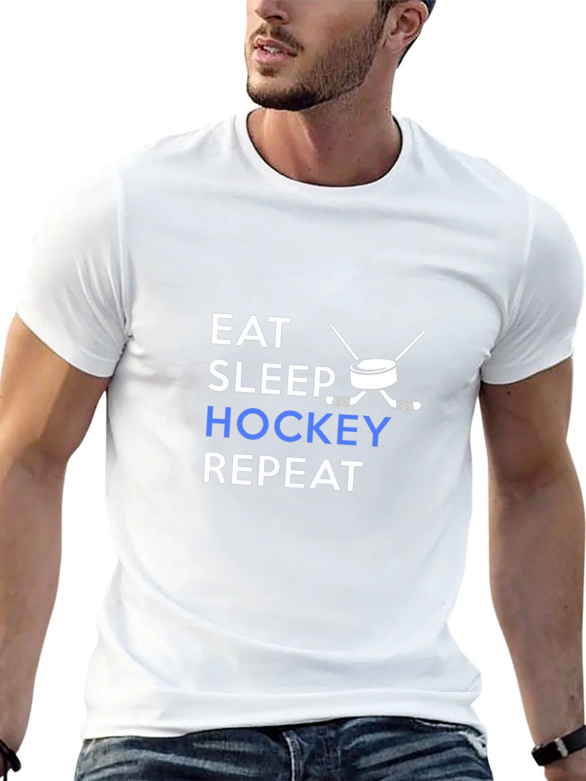 Eat Sleep Hockey Repeat T-Shirt