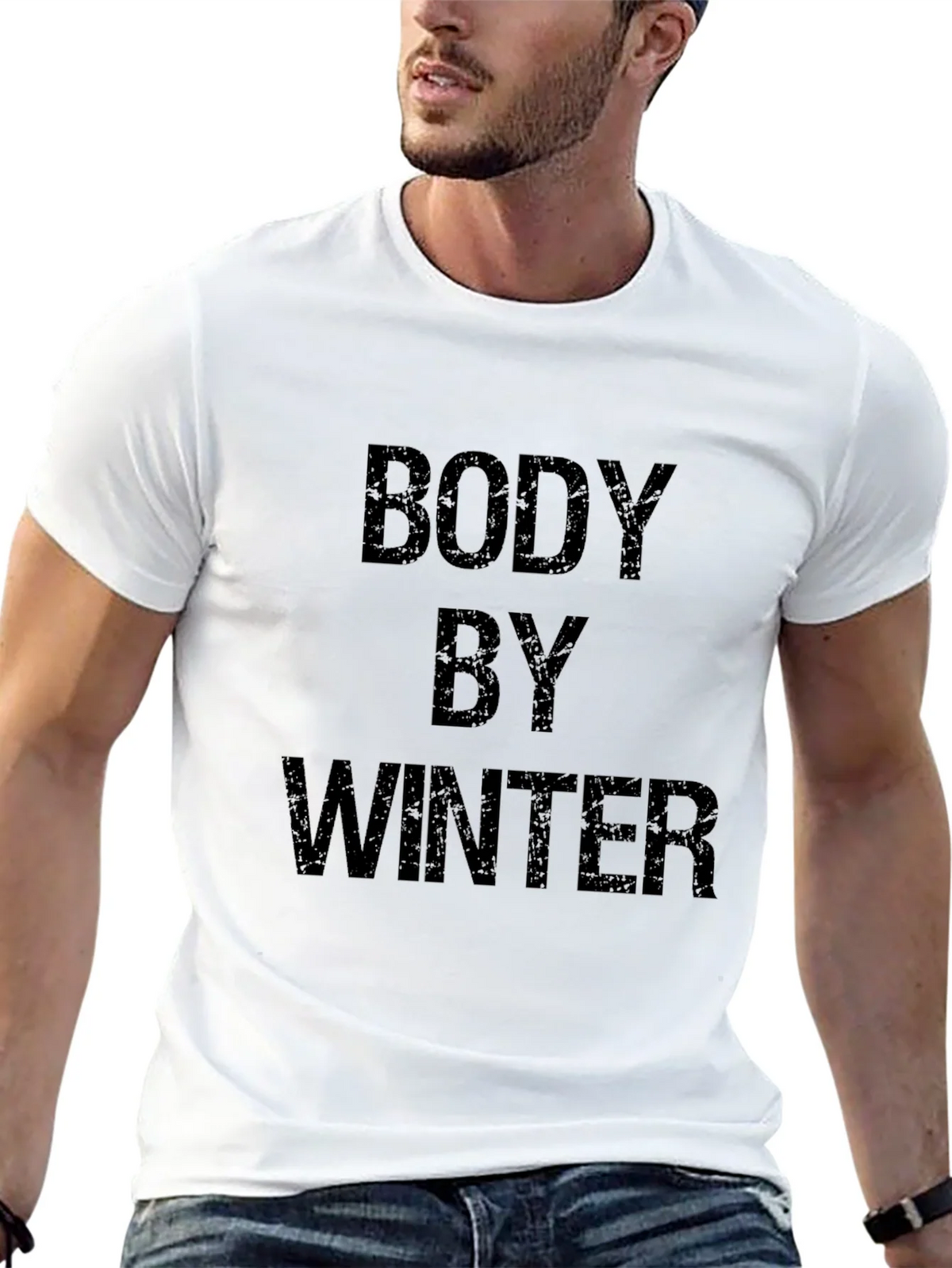 Body By Winter Black Graphic T-Shirt