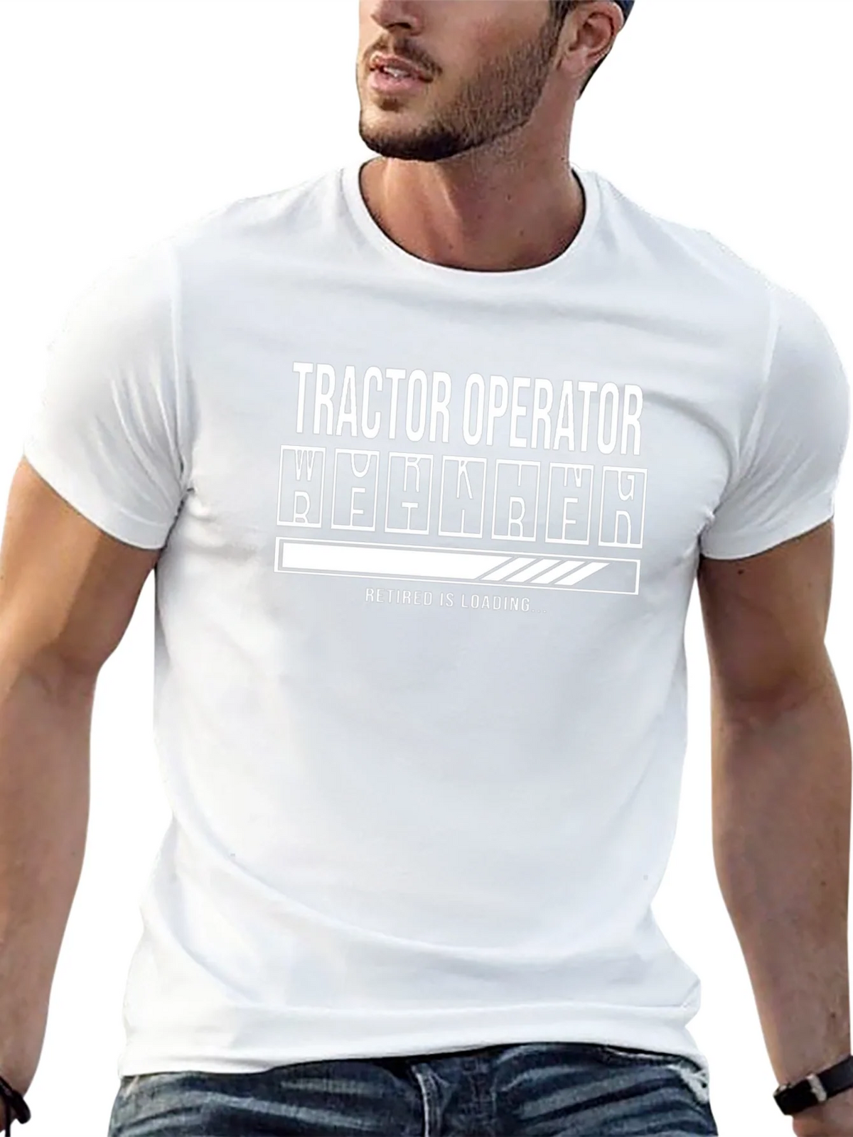 Tractor Operator Retirement Loading T-Shirt