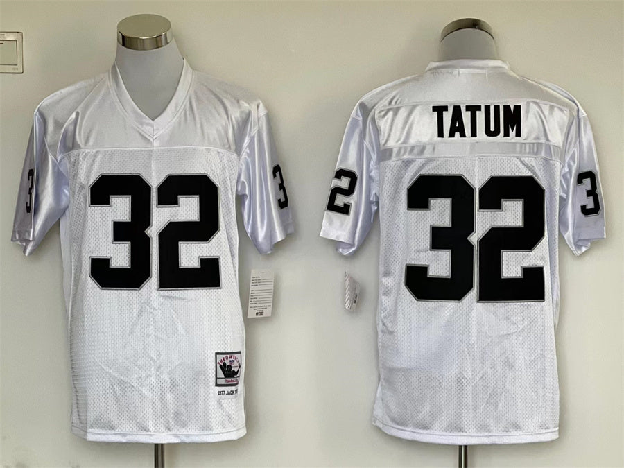 Men's Oakland Raiders Jack Tatum White Legacy Replica Jersey1