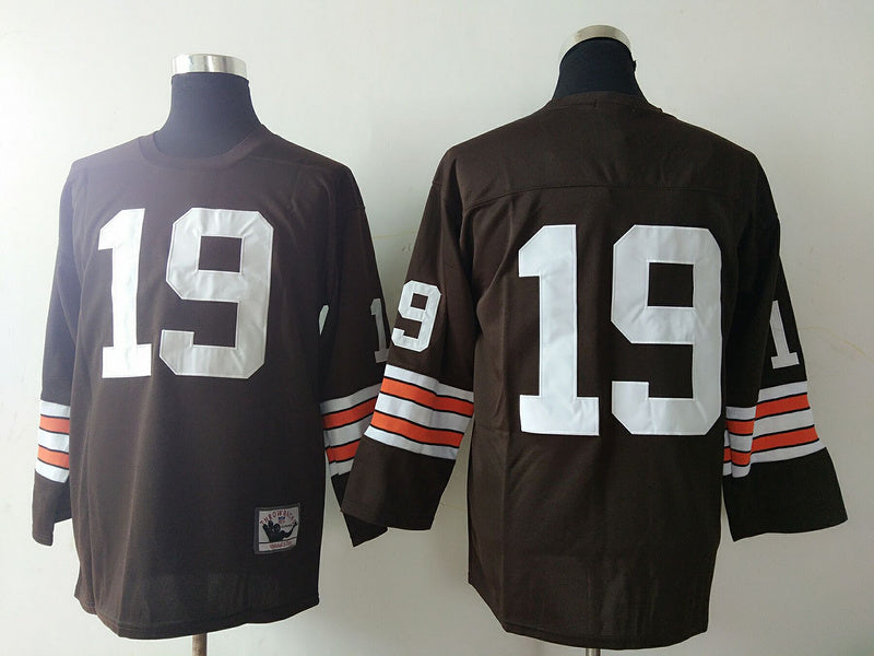 Men's Cleveland Browns Bernie Kosar Brown Legacy Replica Jersey1