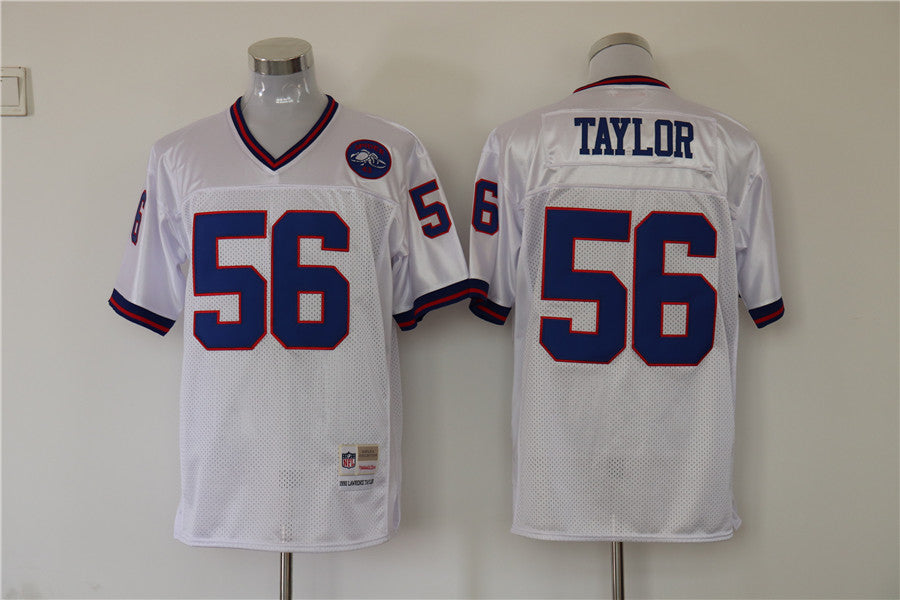 Men's New York Giants Lawrence Taylor White Legacy Replica Jersey1
