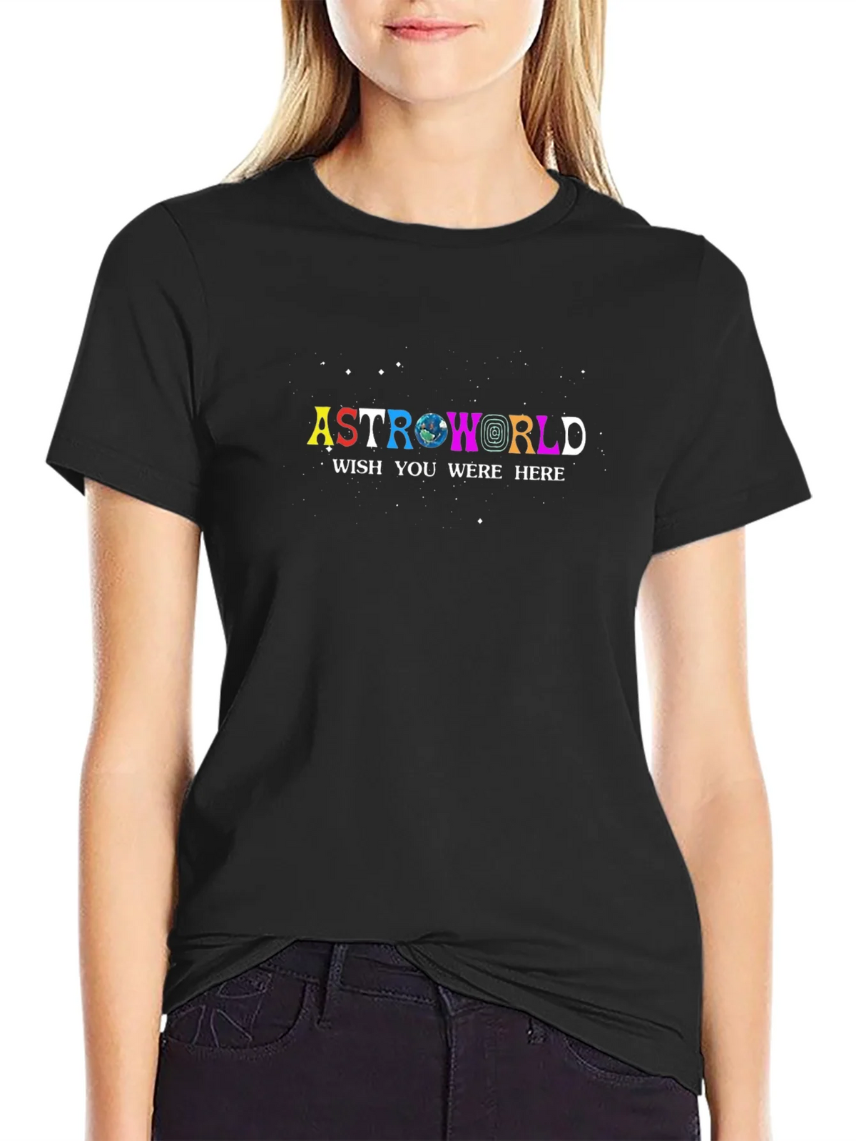 Astroworld Wish You Were Here Black T-Shirt