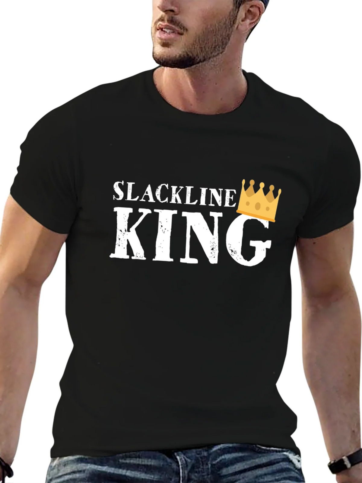 Slackline King Graphic T-Shirt - Black
