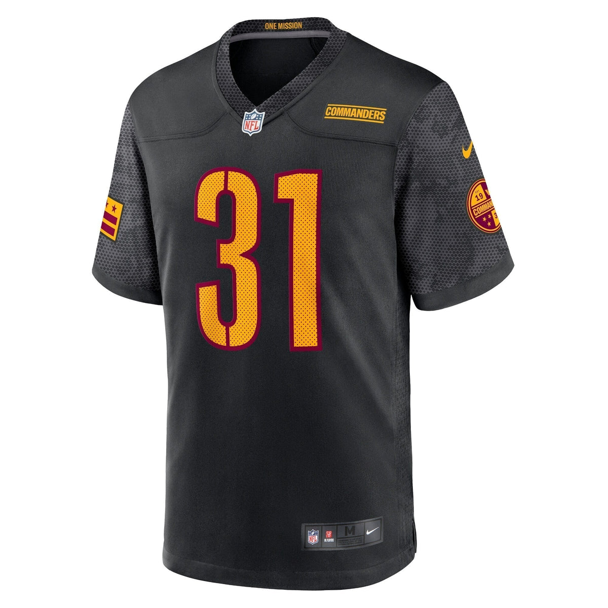 Kamren Curl Washington Commanders Nike Alternate Game   Jersey - Black