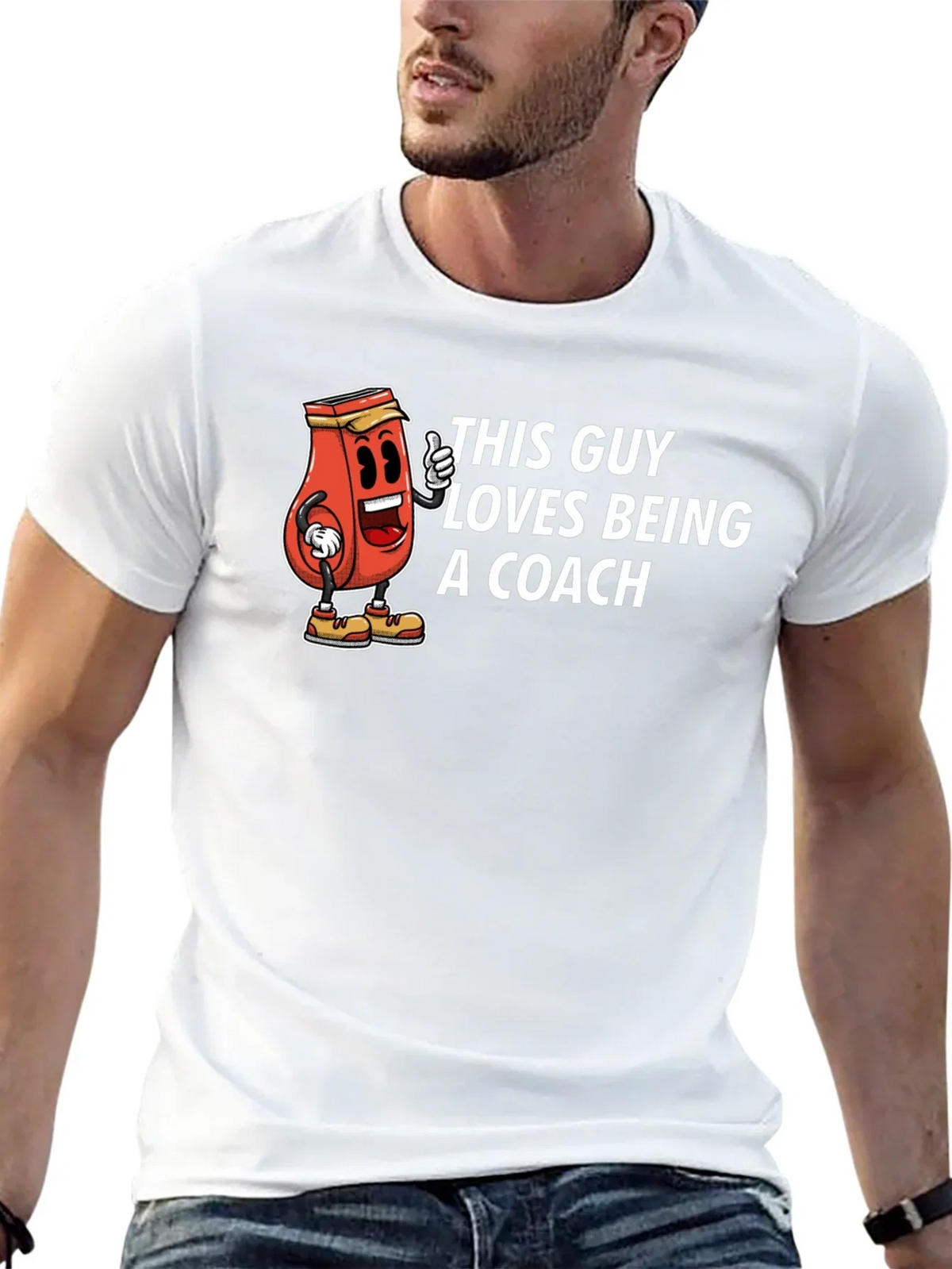 This Guy Loves Being a Coach T-Shirt