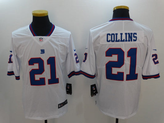 Men's New York Giants Landon Collins #21 White Game Player Jersey1
