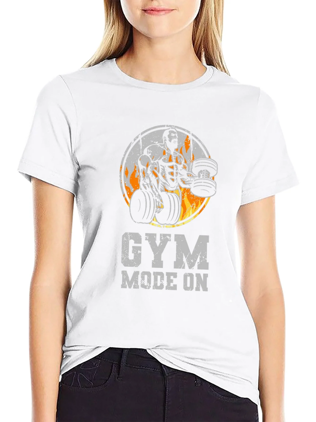 Gym Mode On Black T-Shirt