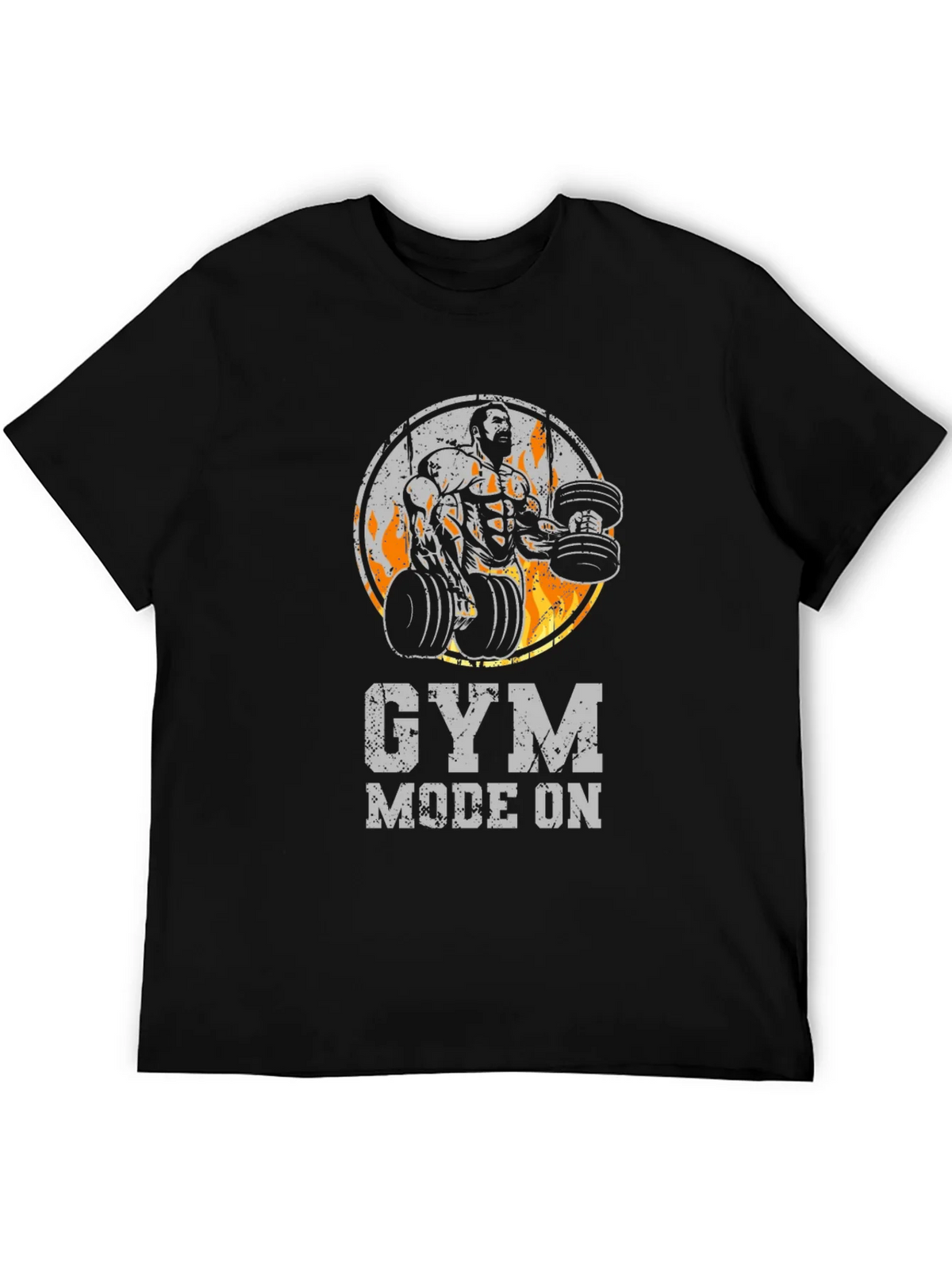 Gym Mode On Black T-Shirt