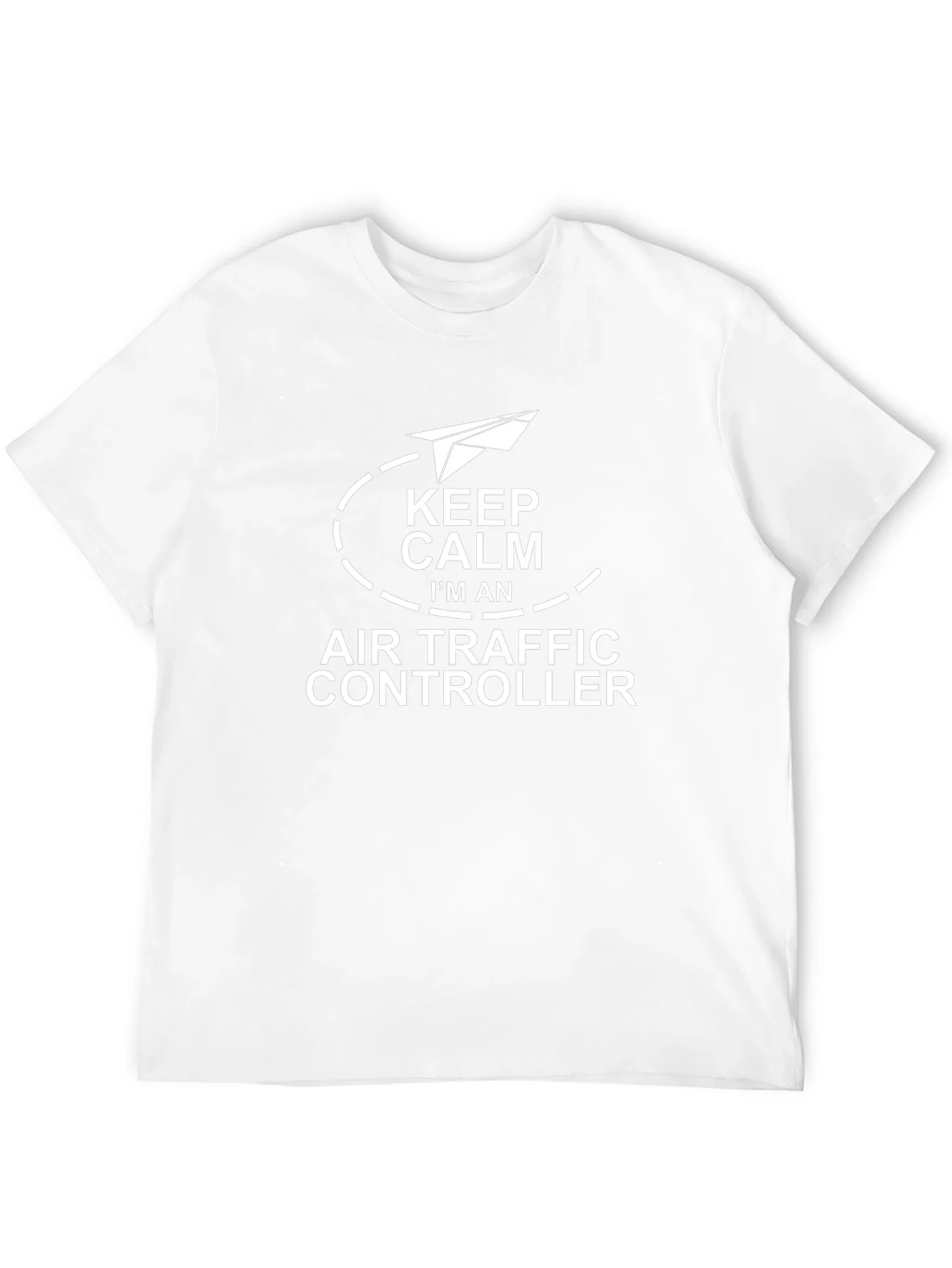 Keep Calm Air Traffic Controller Black T-Shirt