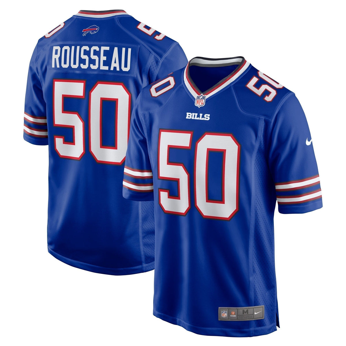 Gregory Rousseau Buffalo Bills Nike Game   Jersey - Royal