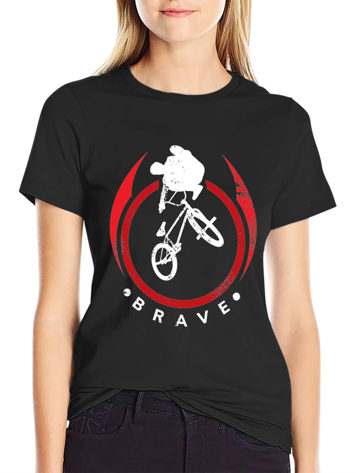 Brave BMX Rider Graphic Tee