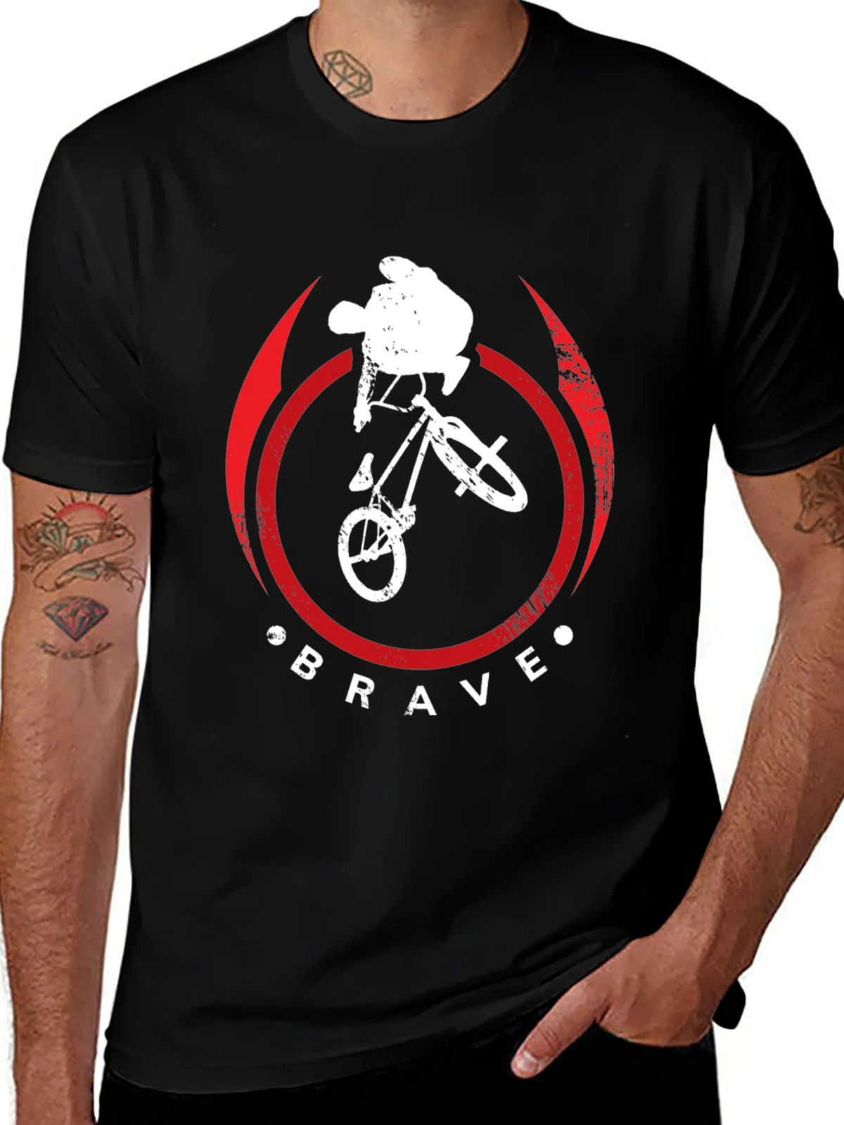 Brave BMX Rider Graphic Tee