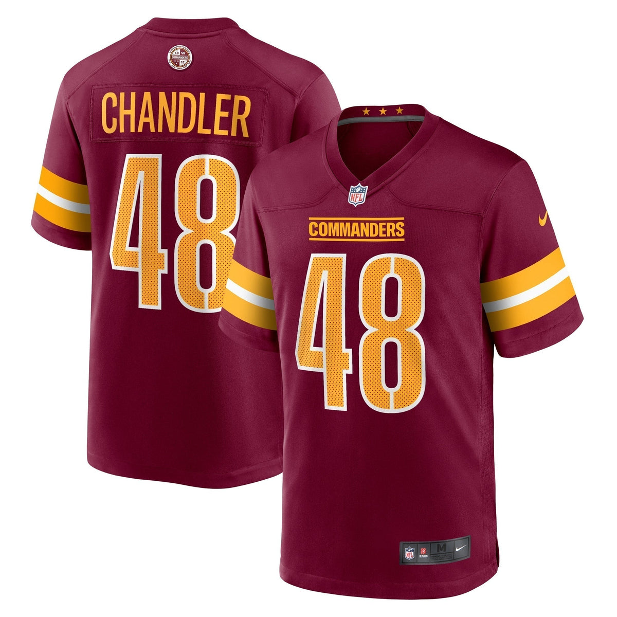 Sean Chandler Washington Commanders Nike  Game Jersey -  Burgundy