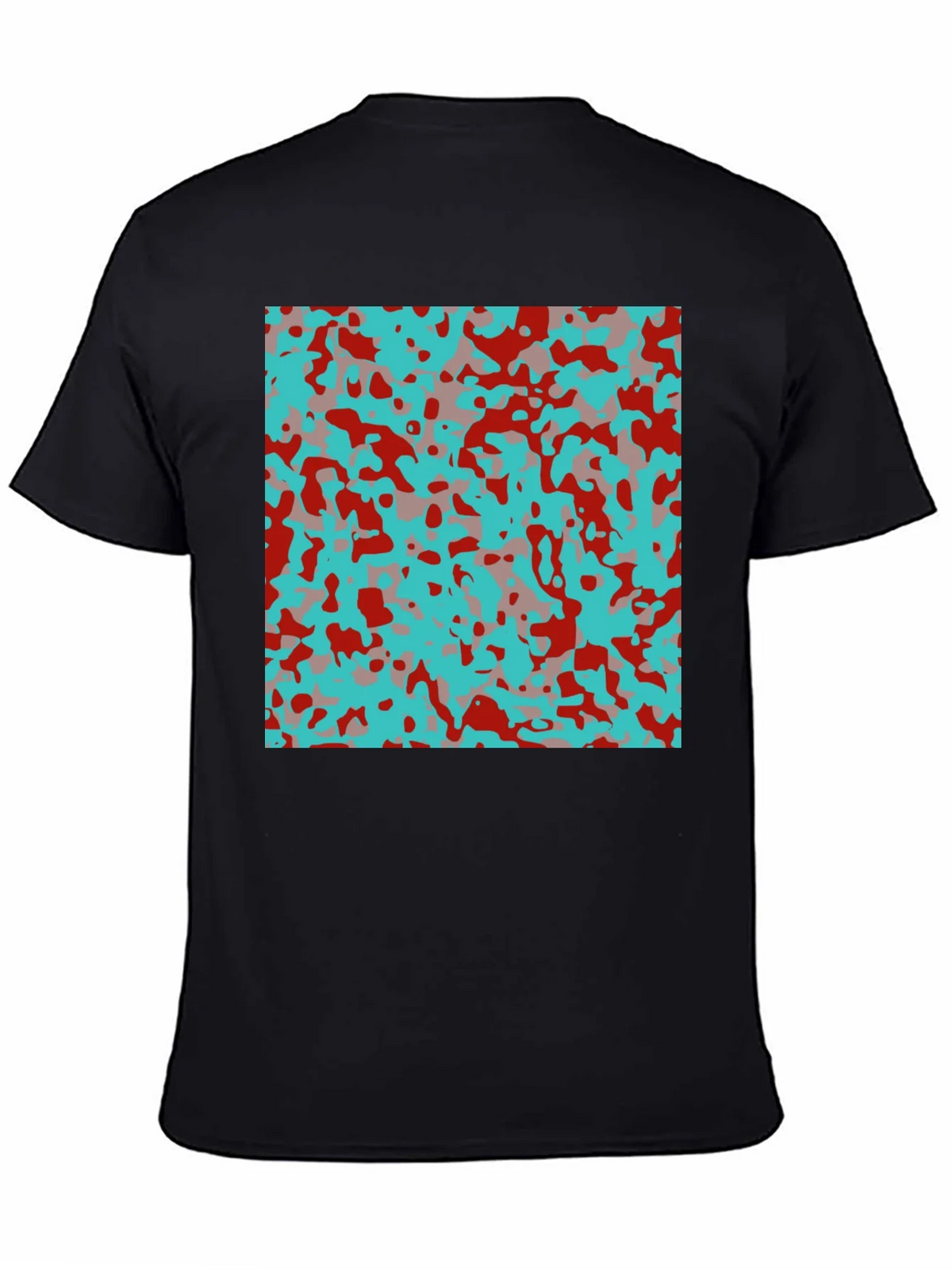Urban Camo Print Black T-Shirt