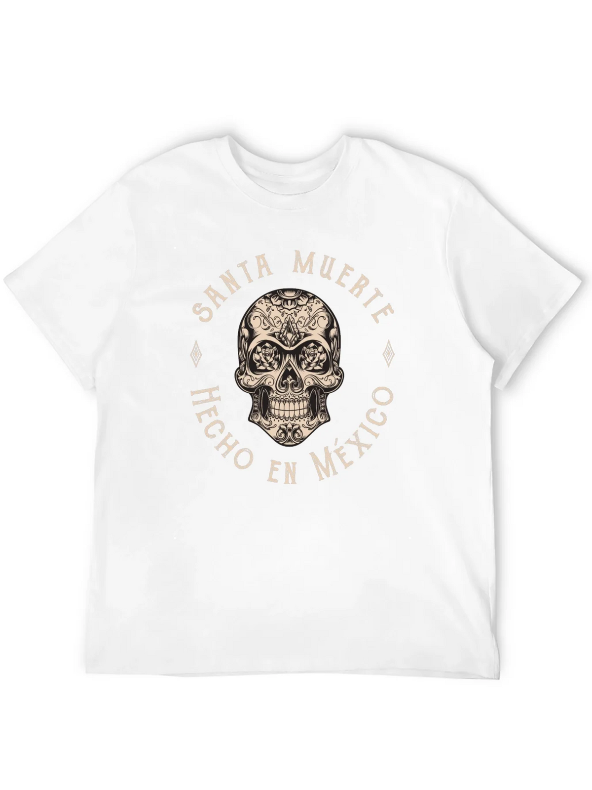 Santa Muerte Skull T-Shirt - Hecho en Mexico