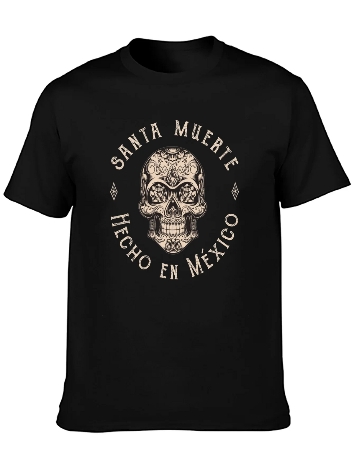 Santa Muerte Skull T-Shirt - Hecho en Mexico