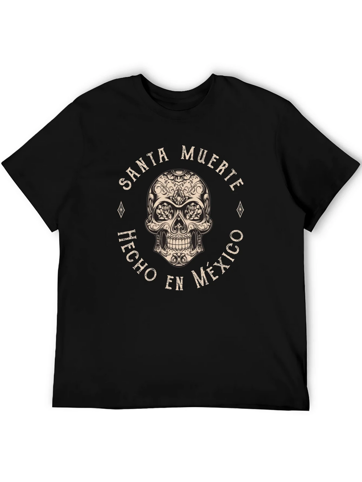 Santa Muerte Skull T-Shirt - Hecho en Mexico