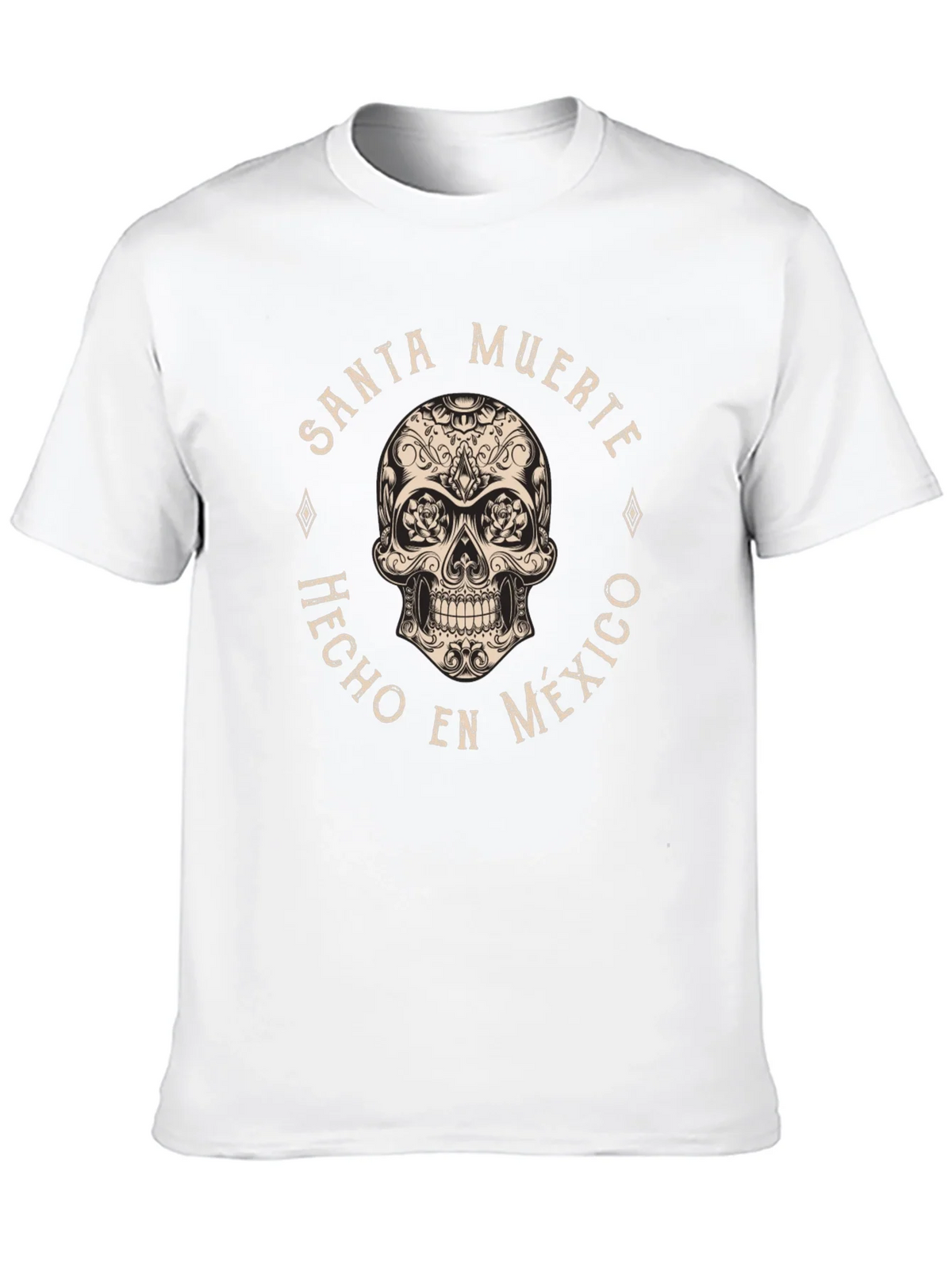 Santa Muerte Skull T-Shirt - Hecho en Mexico
