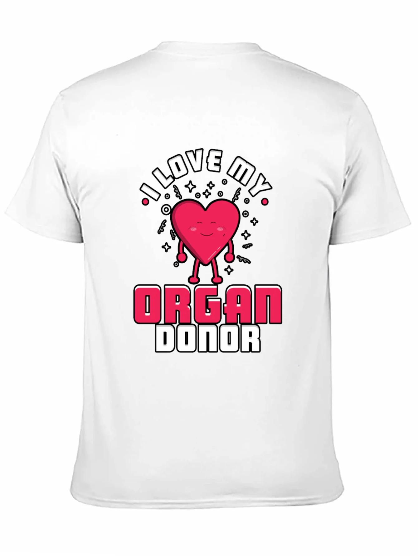 I Love My Organ Donor Black T-Shirt