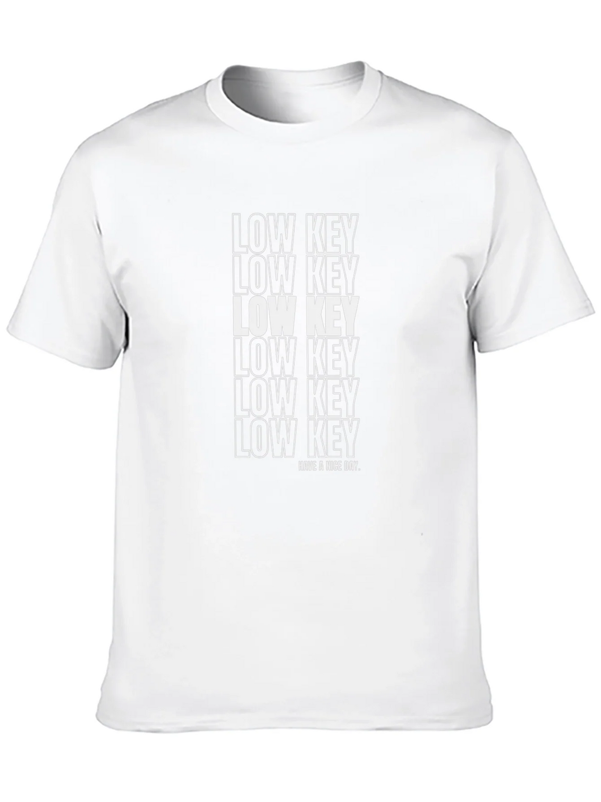 Low Key Graphic Print Black T-Shirt