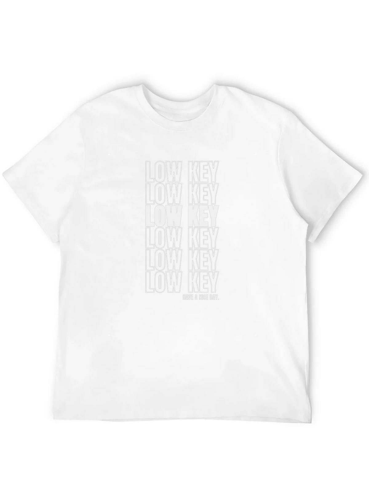 Low Key Graphic Print Black T-Shirt