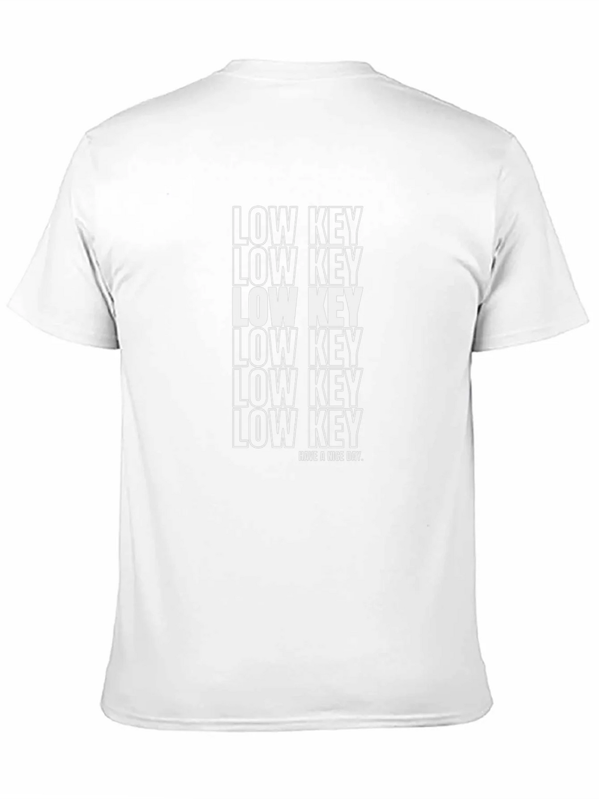 Low Key Graphic Print Black T-Shirt