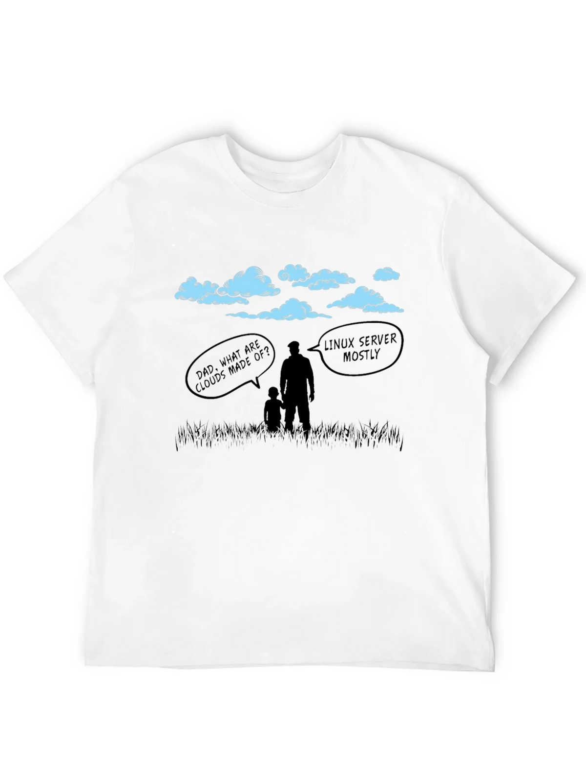 Linux Cloud Humor T-Shirt - Dad Joke Tee