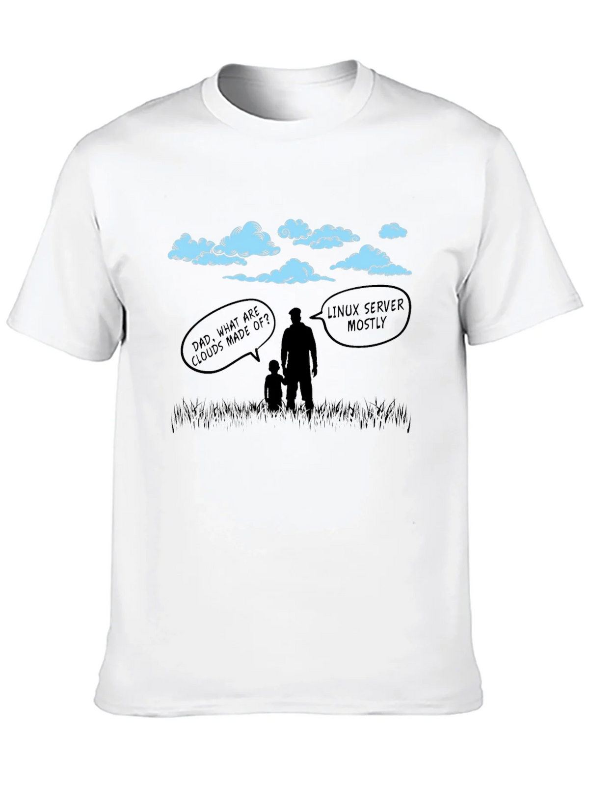 Linux Cloud Humor T-Shirt - Dad Joke Tee