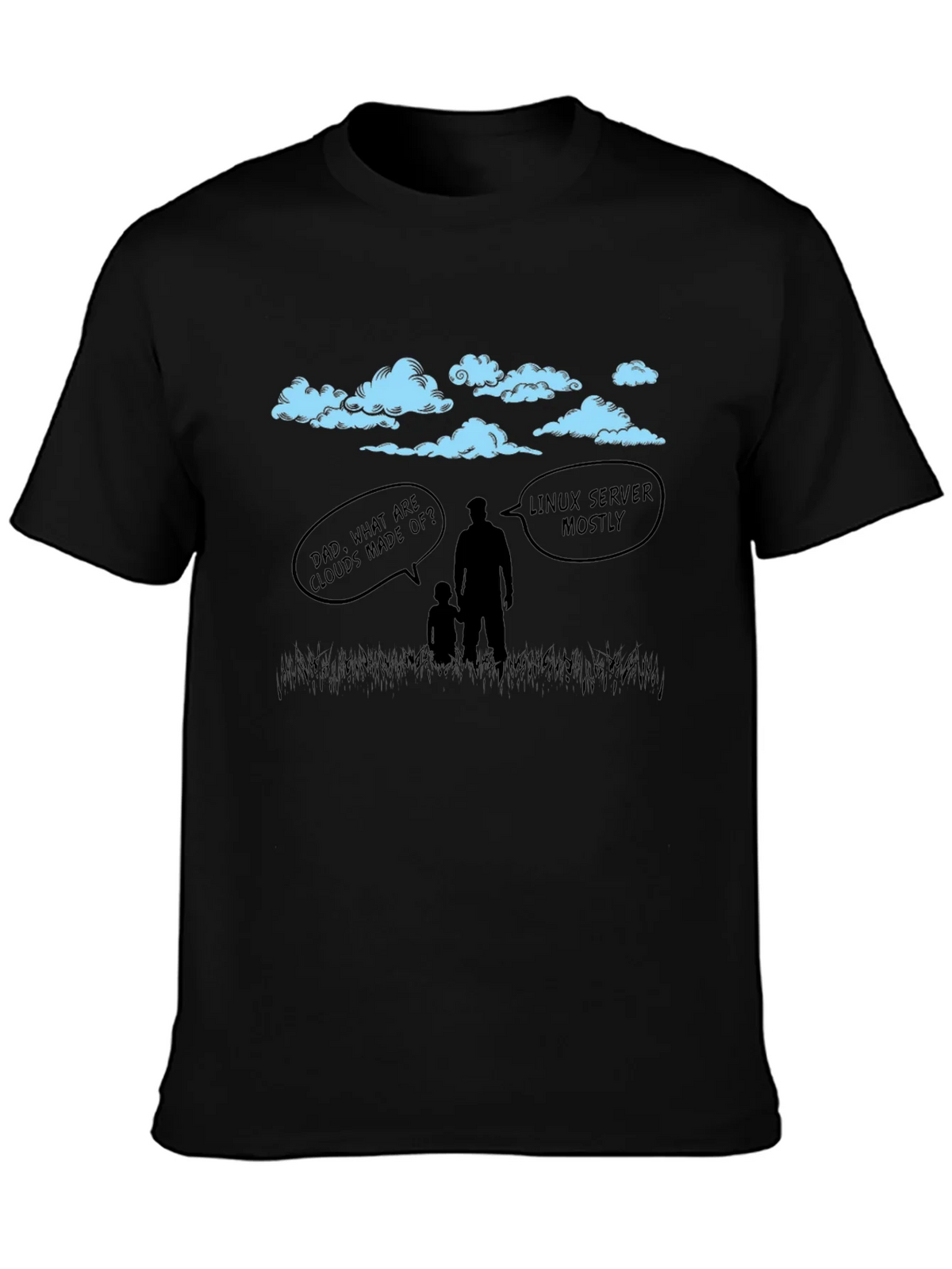 Linux Cloud Humor T-Shirt - Dad Joke Tee