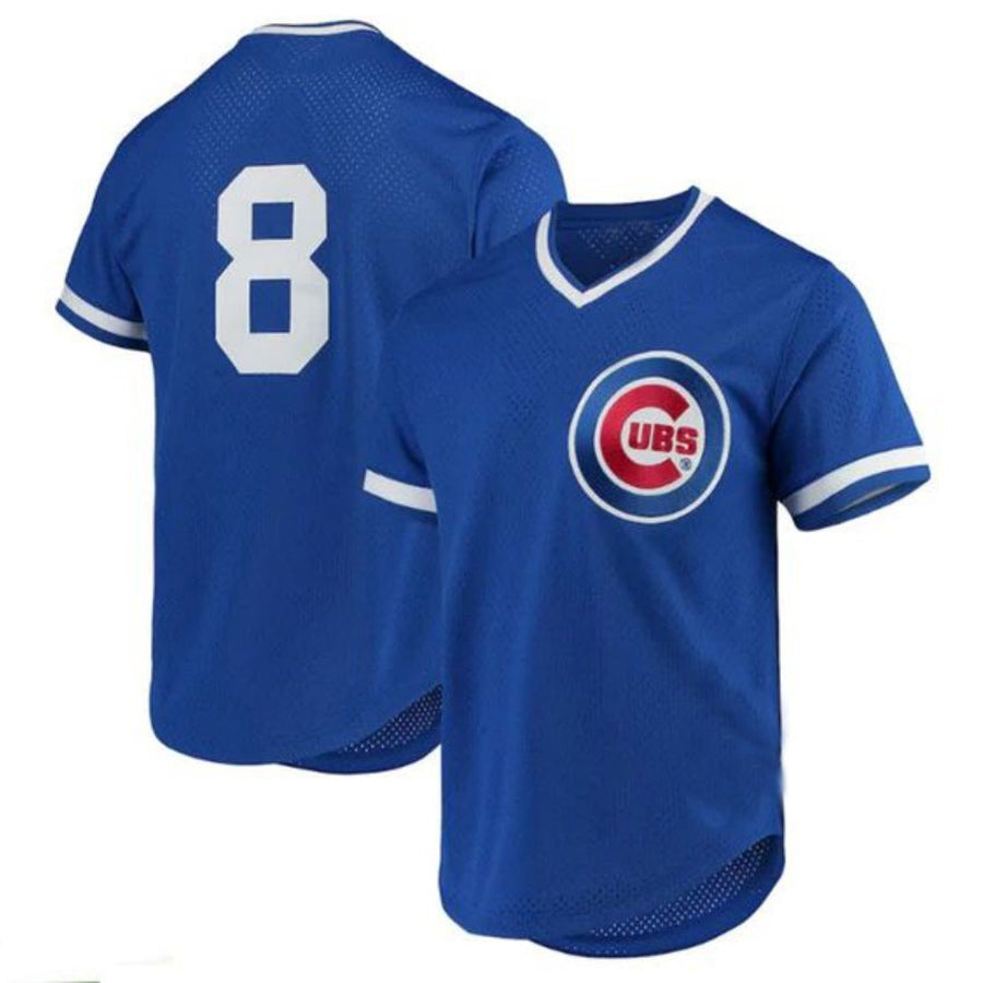 #8 Andre Dawson Player C.Cubs  Cooperstown Collection Mesh Batting Practice Royal Baseball Jerseys