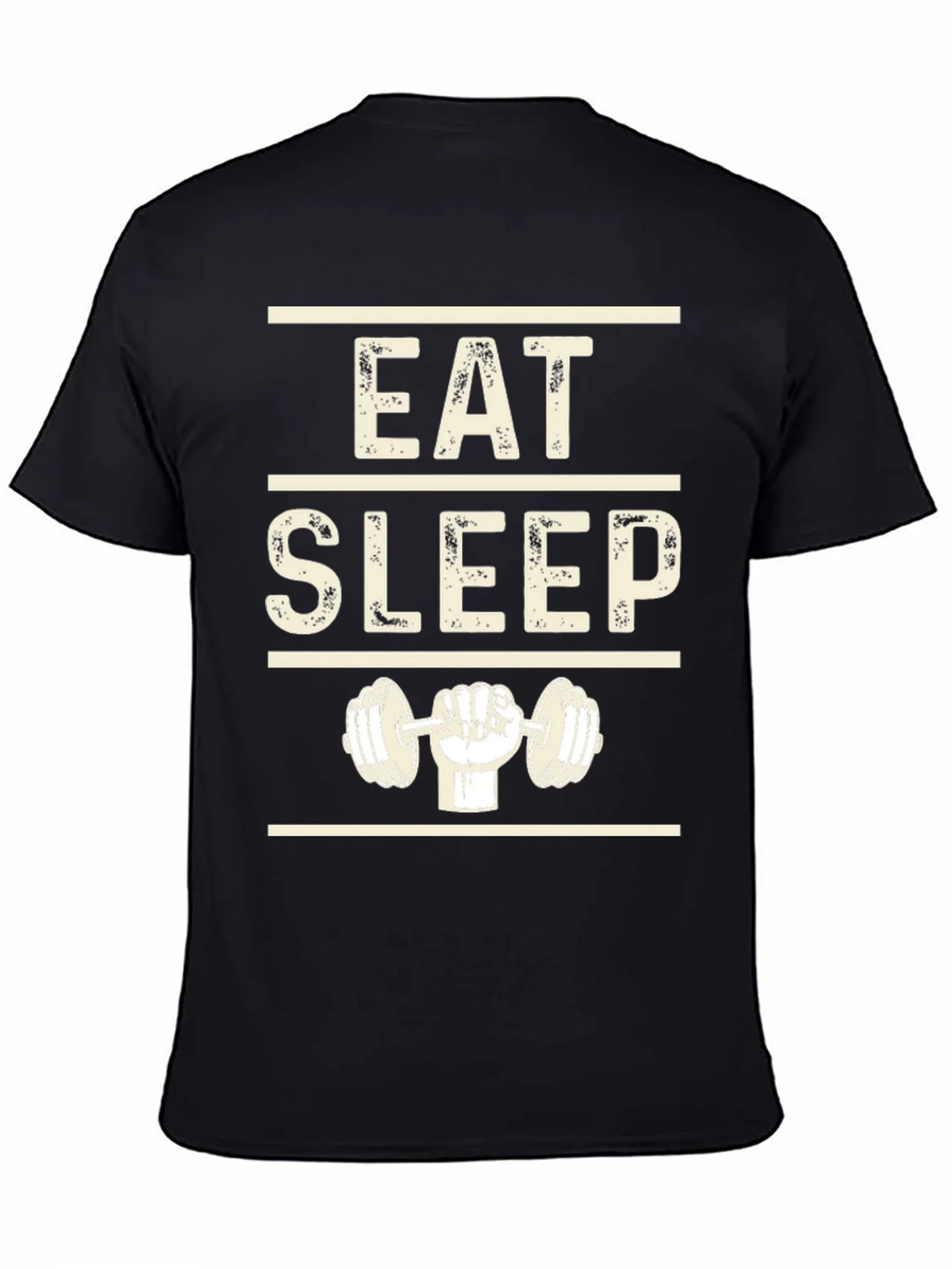 Eat Sleep Lift Black Graphic T-Shirt