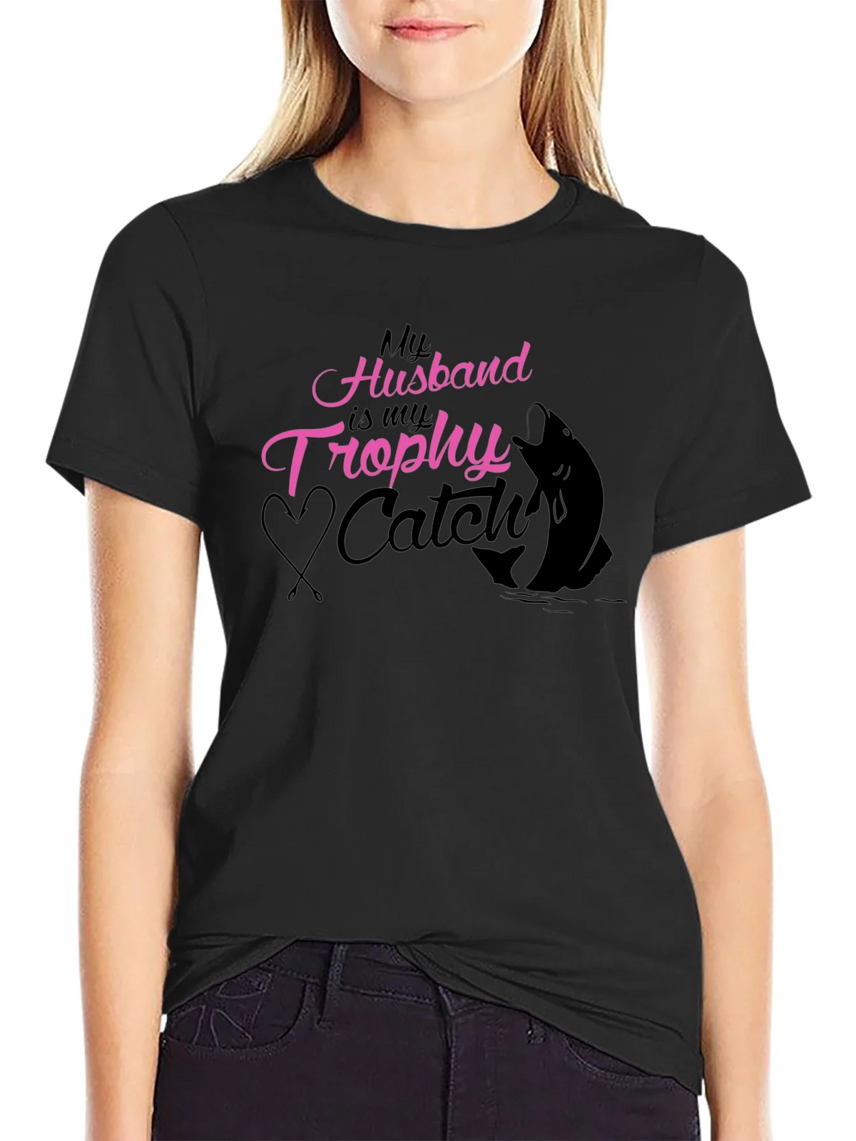 Husband Trophy Catch Fishing T-Shirt