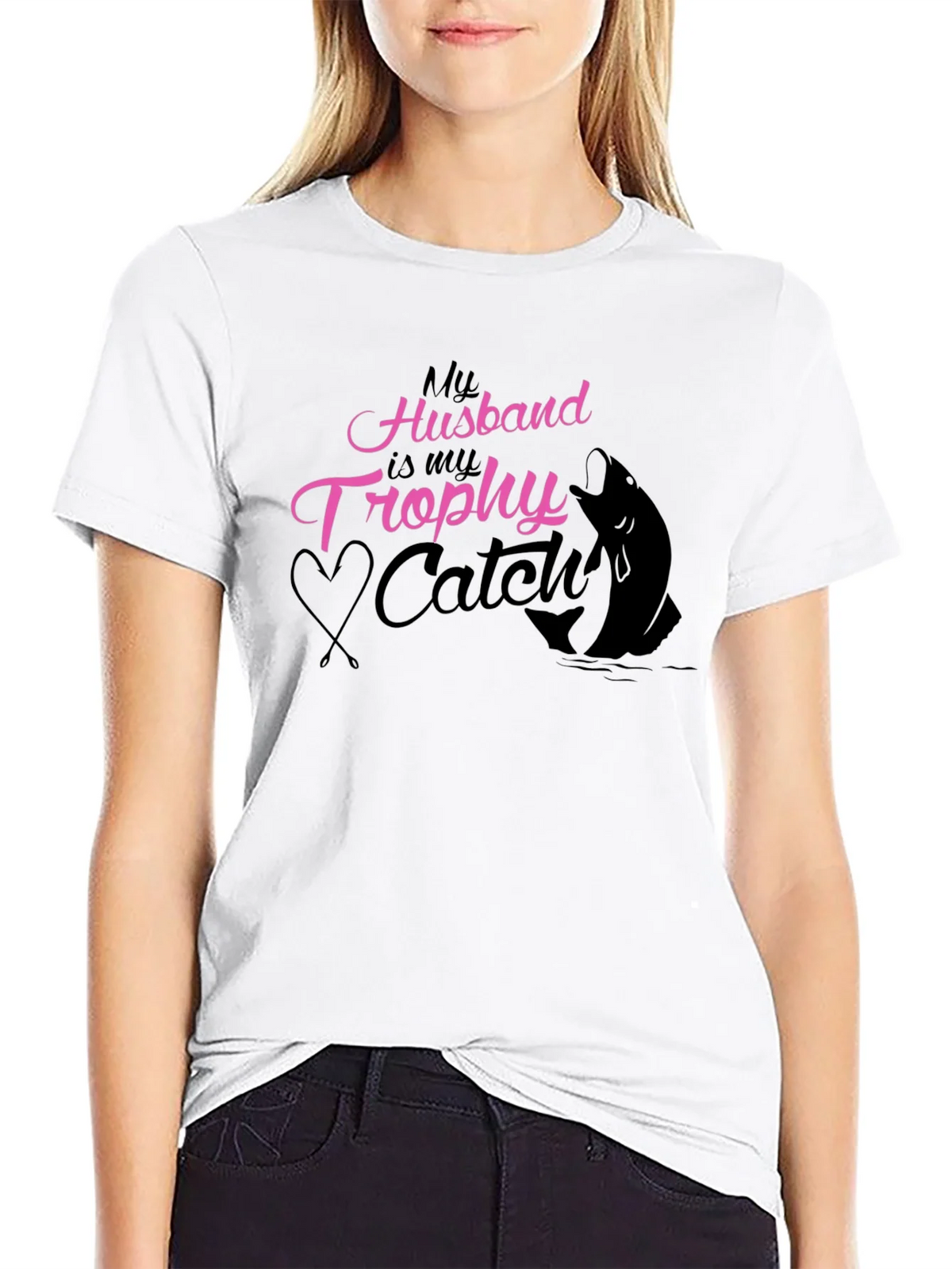 Husband Trophy Catch Fishing T-Shirt