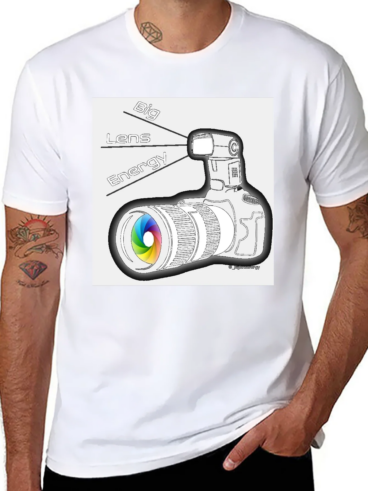 Big Lens Energy Graphic T-Shirt