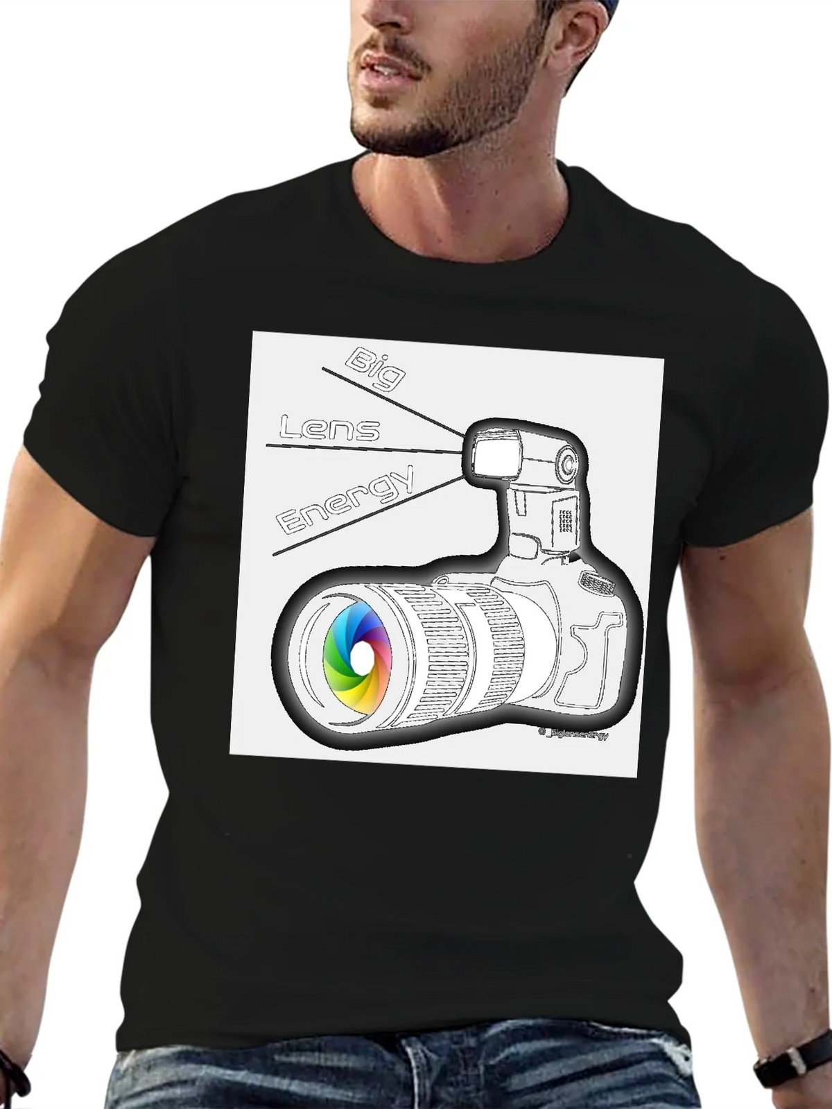 Big Lens Energy Graphic T-Shirt