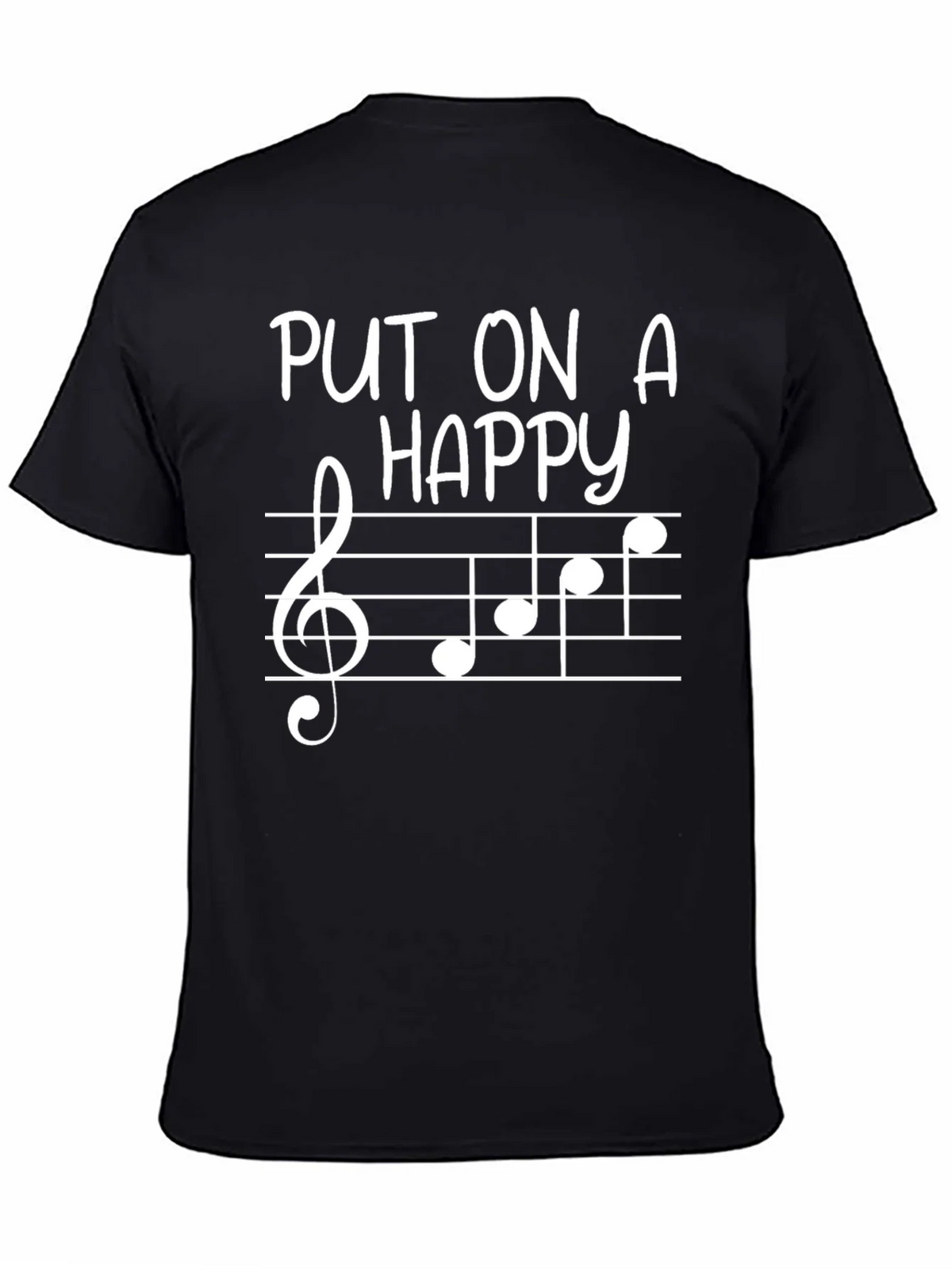 Put On A Happy Face Music Note Tee