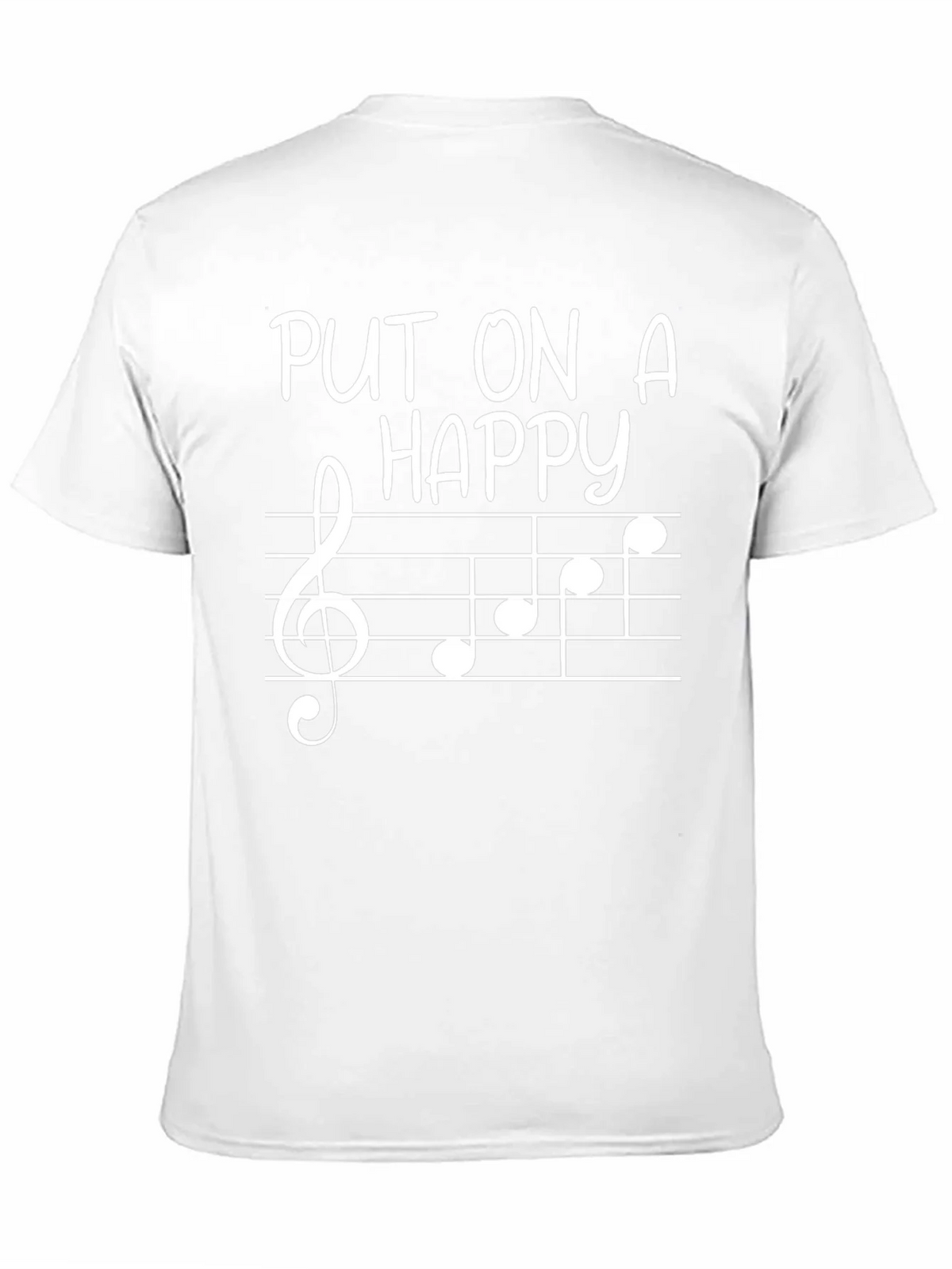 Put On A Happy Face Music Note Tee