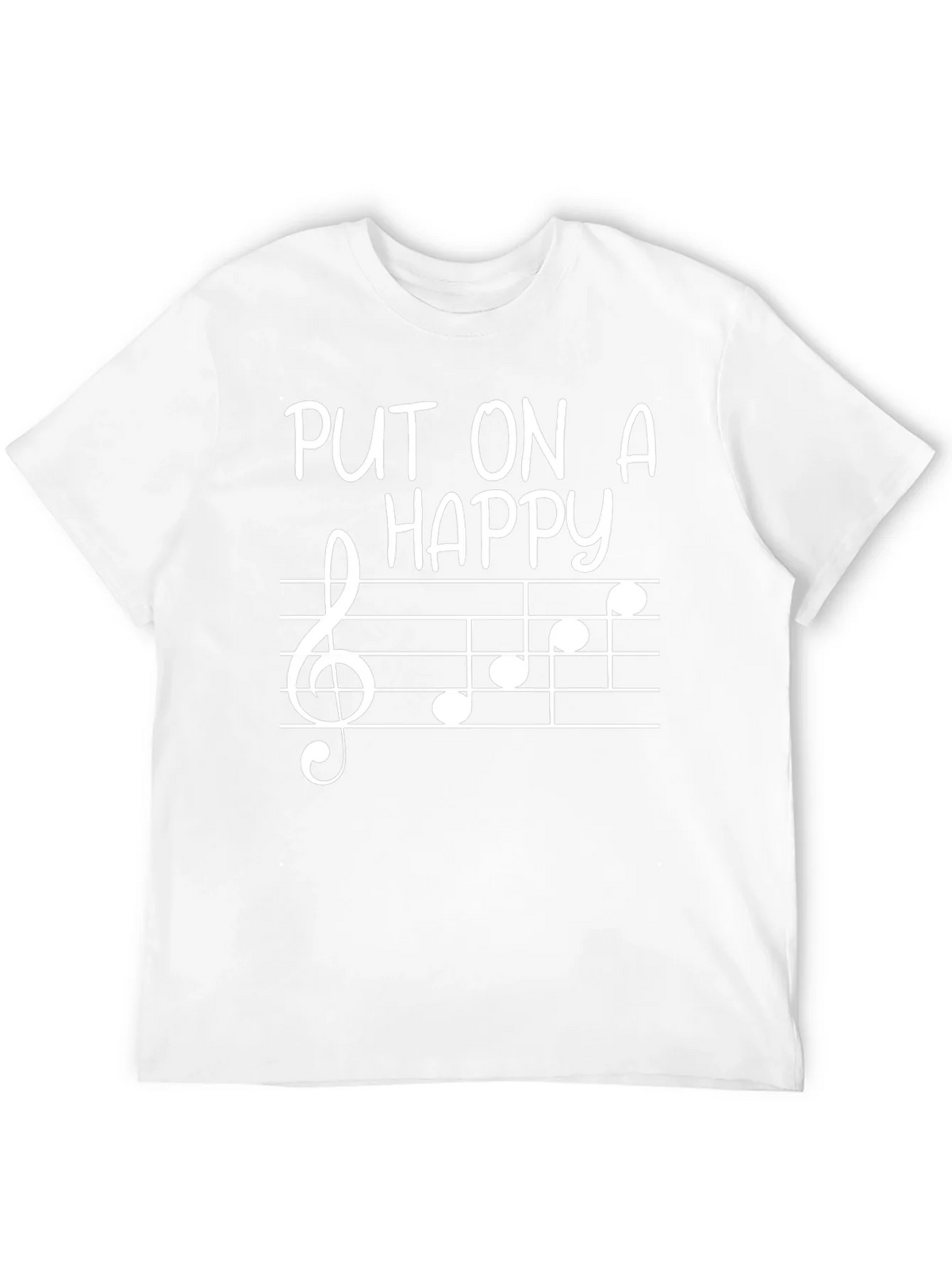 Put On A Happy Face Music Note Tee