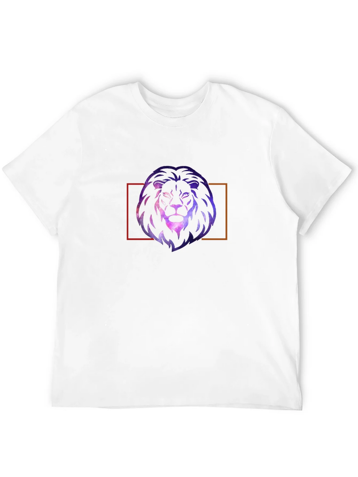 Galaxy Lion Graphic Tee - Stylish Mens Black T-Shirt