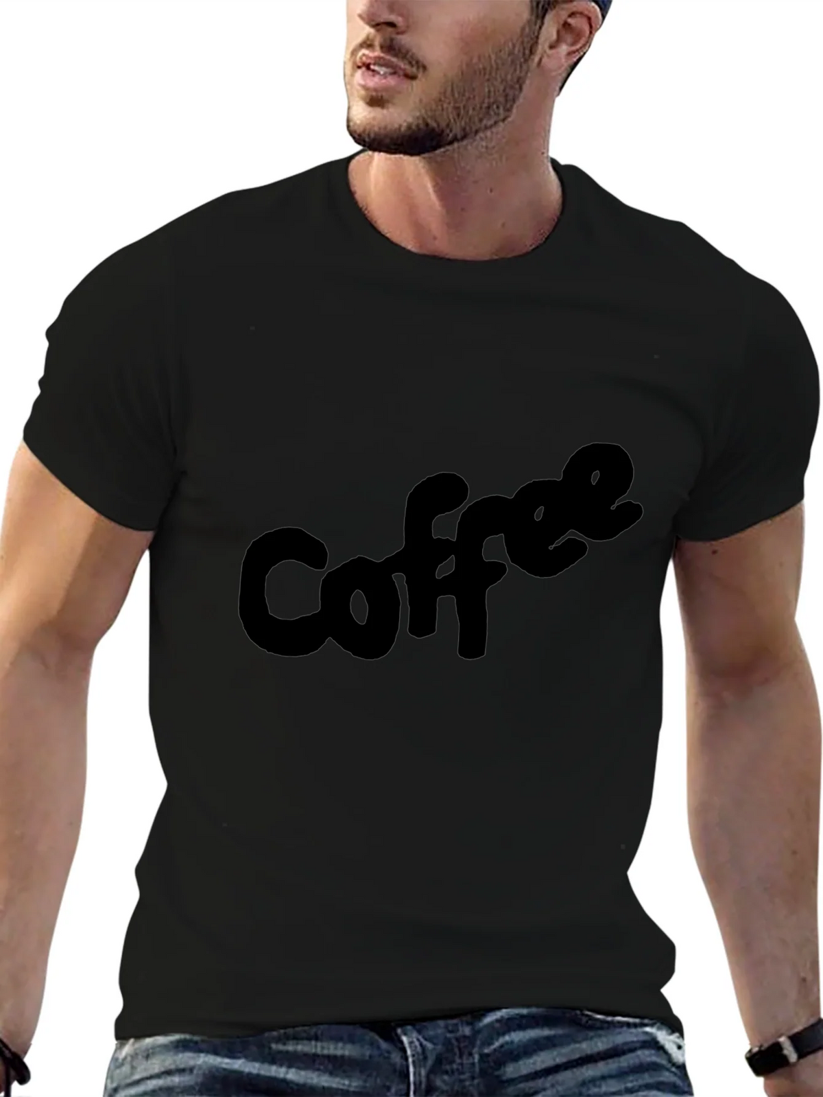 Coffee Lovers Black Tee - Casual & Comfy