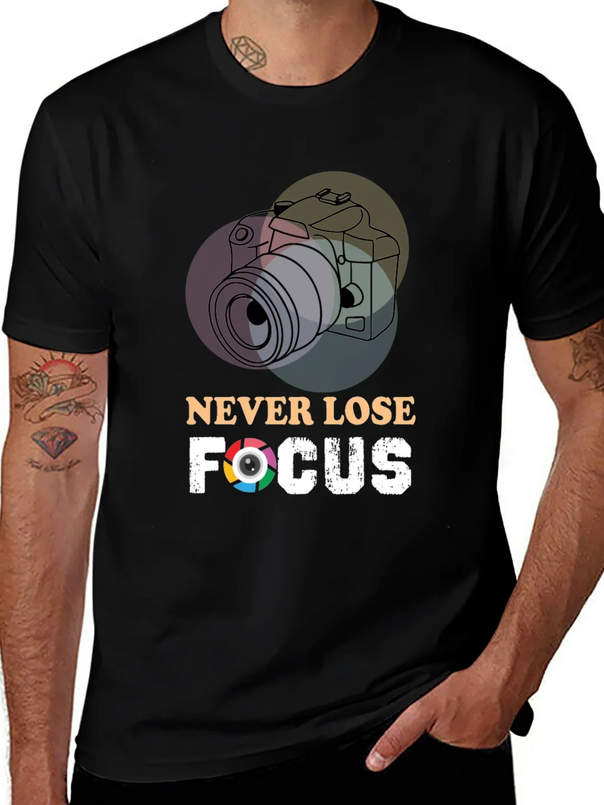 Never Lose Focus T-Shirt - Photographer Gift