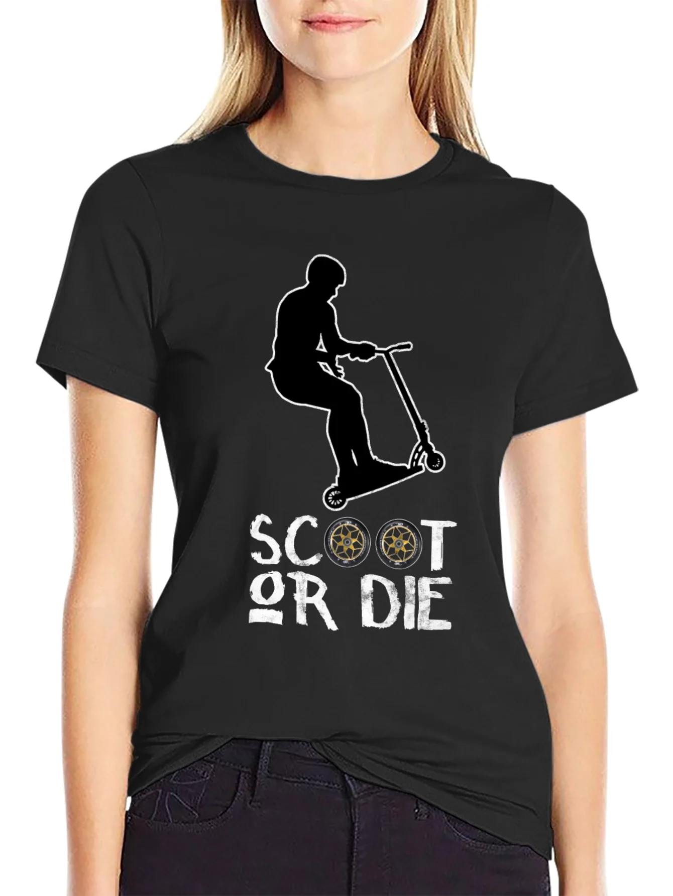 Scoot Or Die Graphic T-Shirt