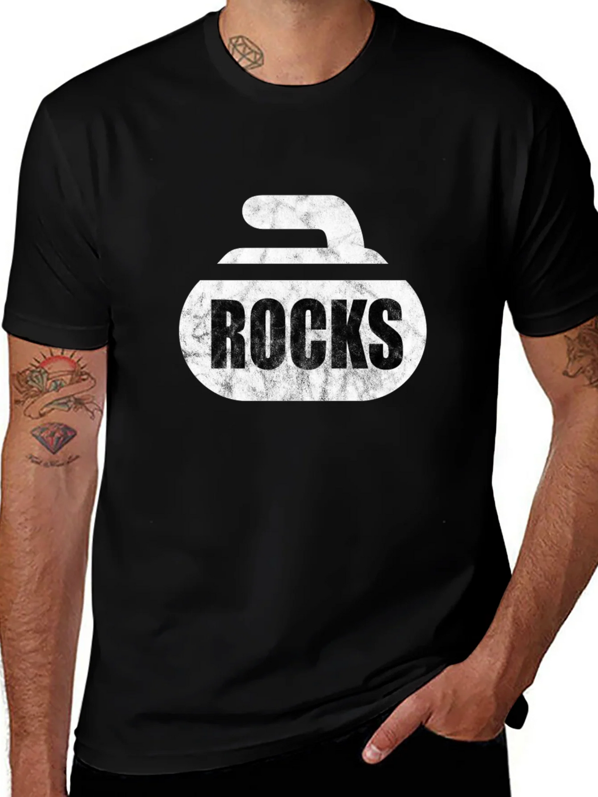 Curling Rocks T-Shirt - Unique Graphic Tee