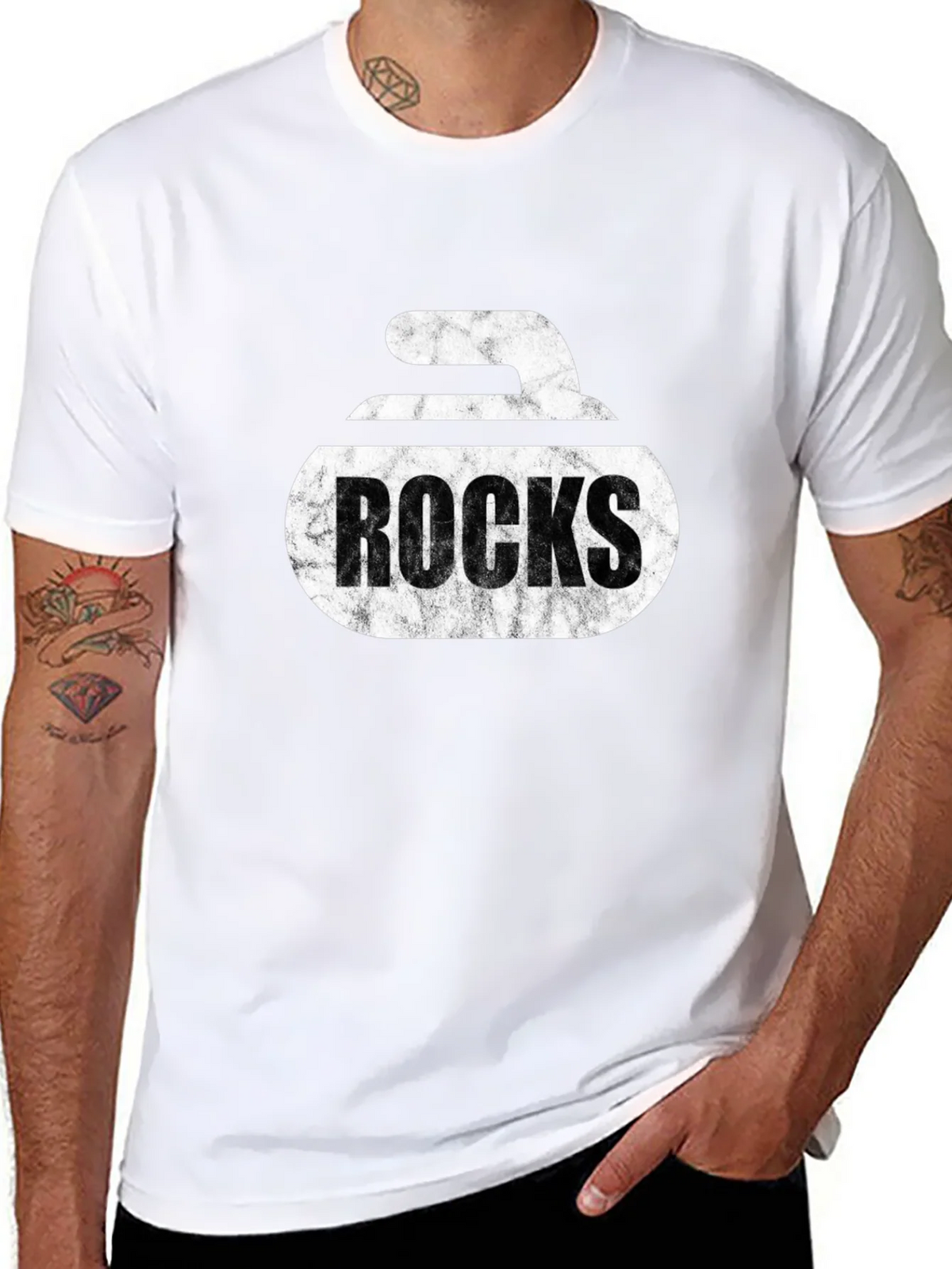 Curling Rocks T-Shirt - Unique Graphic Tee